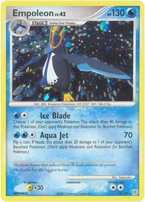 Pokemon TCG - Diamond & Pearl - Empoleon - 4/130 - Reverse Holofoil