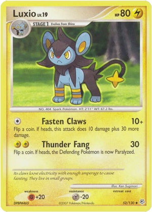Pokemon TCG - Diamond & Pearl - Luxio - 52/130