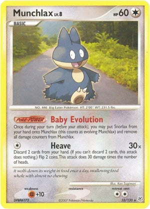 Pokemon TCG - Diamond & Pearl - Munchlax - 33/130