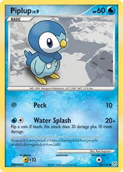 Pokemon TCG - Diamond & Pearl - Piplup - 93/130 - Reverse Holofoil