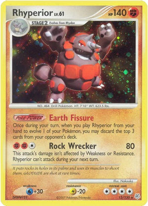 Pokemon TCG - Diamond & Pearl - Rhyperior - 12/130 - Reverse Holofoil