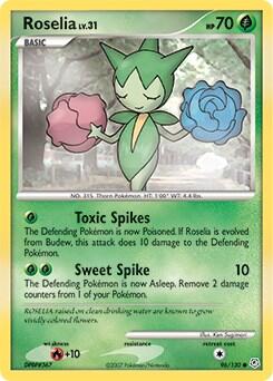 Pokemon TCG - Diamond & Pearl - Roselia - 96/130