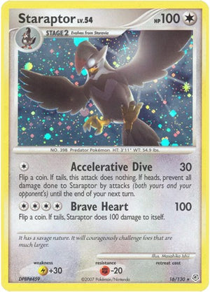 Pokemon TCG - Diamond & Pearl - Staraptor - 16/130 - Reverse Holofoil