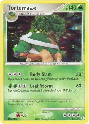 Pokemon TCG - Diamond & Pearl - Torterra - 17/130 - Reverse Holofoil