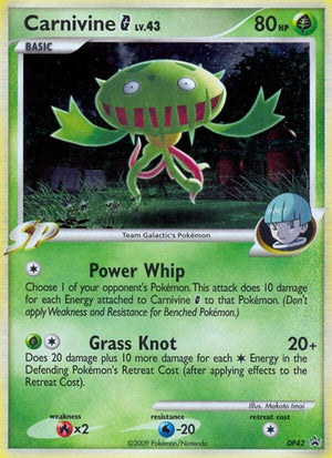 Pokemon TCG - DP Promos - Carnivine G - DP42 - DP42 - Holofoil