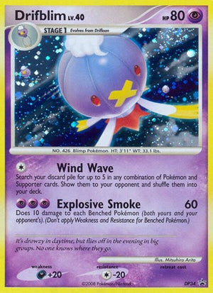 Pokemon TCG - DP Promos - Drifblim - DP34 - DP34 - Holofoil
