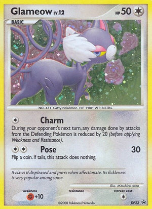 Pokemon TCG - DP Promos - Glameow - DP23 - DP23 - Holofoil