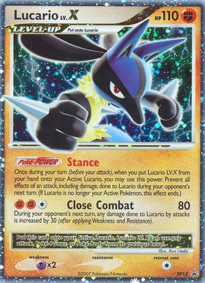 Pokemon TCG - DP Promos - Lucario LV.X - DP12 - DP12 - Holofoil