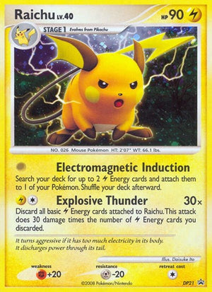 Pokemon TCG - DP Promos - Raichu - DP21 - DP21 - Holofoil