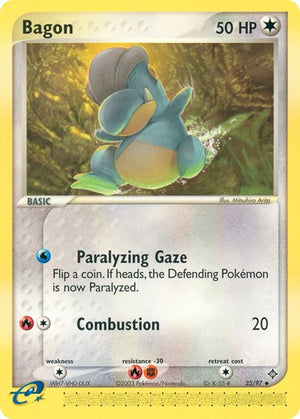 Pokemon TCG - EX Dragon - Bagon - 23/97 - Reverse Holofoil