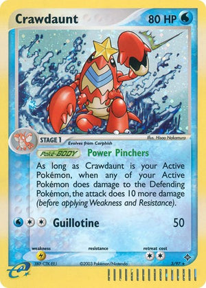 Pokemon TCG - EX Dragon - Crawdaunt - 3/97 - Reverse Holofoil