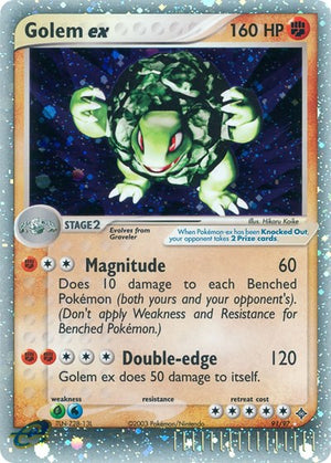 Pokemon TCG - EX Dragon - Golem ex - 91/97 - Holofoil