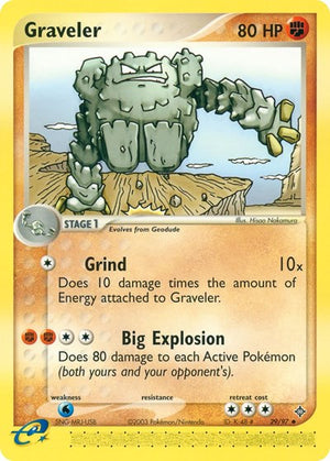 Pokemon TCG - EX Dragon - Graveler - 29/97