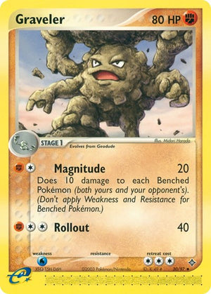 Pokemon TCG - EX Dragon - Graveler - 30/97 - Reverse Holofoil