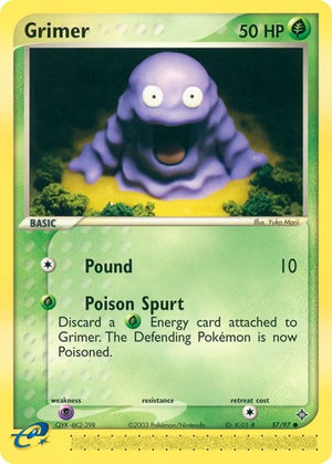 Pokemon TCG - EX Dragon - Grimer - 57/97