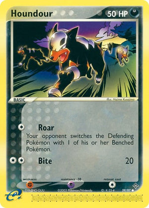 Pokemon TCG - EX Dragon - Houndour - 59/97 - Reverse Holofoil