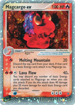 Pokemon TCG - EX Dragon - Magcargo ex - 95/97 - Holofoil