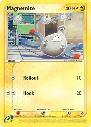 Pokemon TCG - EX Dragon - Magnemite - 61/97 - Reverse Holofoil