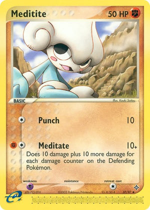Pokemon TCG - EX Dragon - Meditite - 37/97