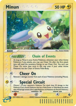 Pokemon TCG - EX Dragon - Minun - 7/97 - Holofoil