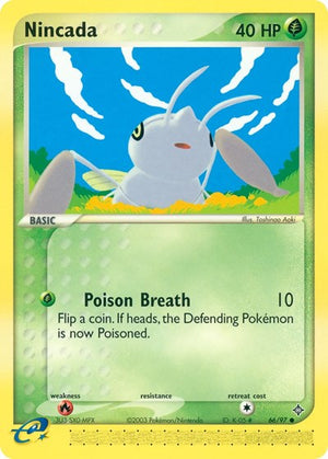 Pokemon TCG - EX Dragon - Nincada - 66/97 - Reverse Holofoil