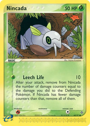 Pokemon TCG - EX Dragon - Nincada - 68/97 - Reverse Holofoil