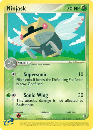 Pokemon TCG - EX Dragon - Ninjask - 38/97 - Reverse Holofoil