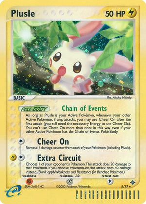 Pokemon TCG - EX Dragon - Plusle - 8/97 - Reverse Holofoil