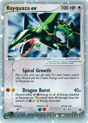 Pokemon TCG - EX Dragon - Rayquaza ex - 97/97 - Holofoil