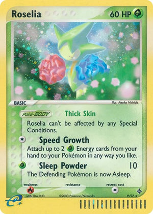 Pokemon TCG - EX Dragon - Roselia - 9/97 - Reverse Holofoil