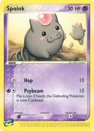 Pokemon TCG - EX Dragon - Spoink - 74/97