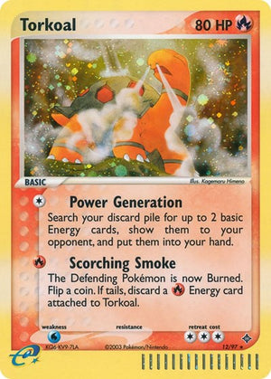 Pokemon TCG - EX Dragon - Torkoal - 12/97 - Holofoil