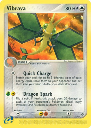 Pokemon TCG - EX Dragon - Vibrava - 22/97