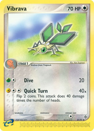Pokemon TCG - EX Dragon - Vibrava - 47/97