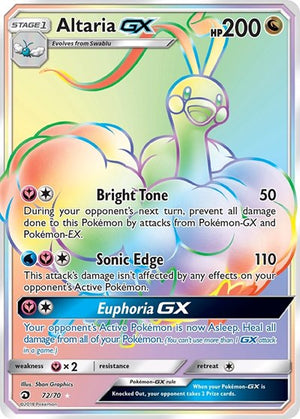 Pokemon TCG - Dragon Majesty - Altaria GX - 72/70 - Holofoil
