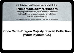 Pokemon TCG - Dragon Majesty - Code Card - Dragon Majesty Special Collection