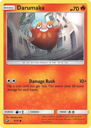 Pokemon TCG - Dragon Majesty - Darumaka - 8/70 - Reverse Holofoil