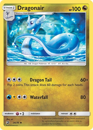 Pokemon TCG - Dragon Majesty - Dragonair - 36/70 - Reverse Holofoil