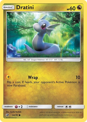 Pokemon TCG - Dragon Majesty - Dratini - 34/70
