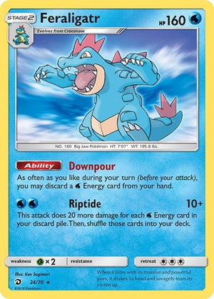 Pokemon TCG - Dragon Majesty - Feraligatr - 24/70 - Reverse Holofoil