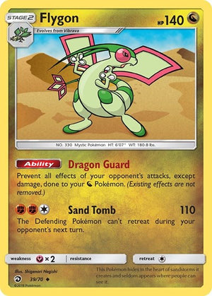 Pokemon TCG - Dragon Majesty - Flygon - 39/70 - Reverse Holofoil