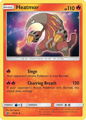 Pokemon TCG - Dragon Majesty - Heatmor - 10/70 - Reverse Holofoil