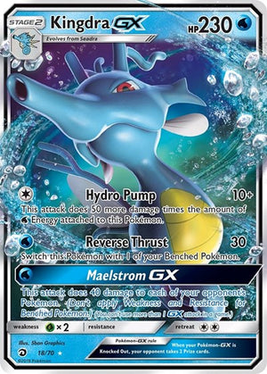 Pokemon TCG - Dragon Majesty - Kingdra GX - 18/70 - Holofoil