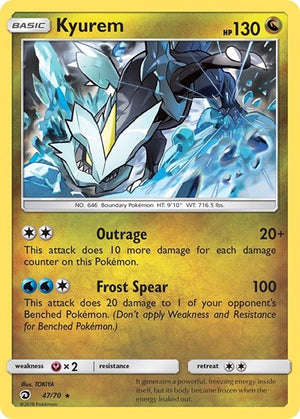 Pokemon TCG - Dragon Majesty - Kyurem - 47/70 - Holofoil