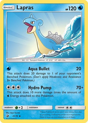 Pokemon TCG - Dragon Majesty - Lapras - 21/70