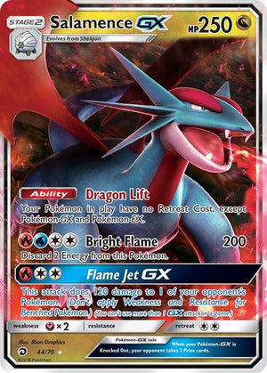 Pokemon TCG - Dragon Majesty - Salamence GX - 44/70 - Holofoil