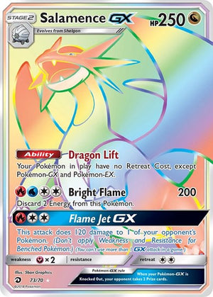 Pokemon TCG - Dragon Majesty - Salamence GX - 73/70 - Holofoil