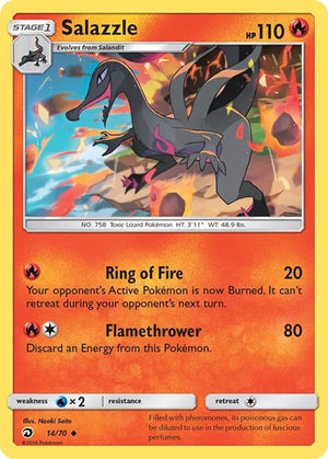 Pokemon TCG - Dragon Majesty - Salazzle - 14/70 - Reverse Holofoil