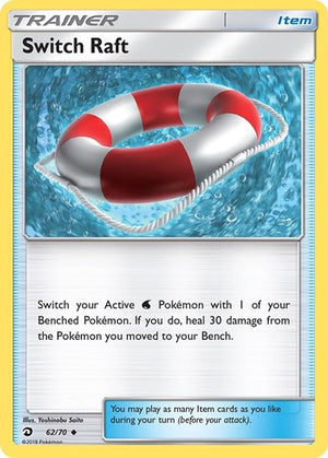 Pokemon TCG - Dragon Majesty - Switch Raft - 62/70 - Reverse Holofoil