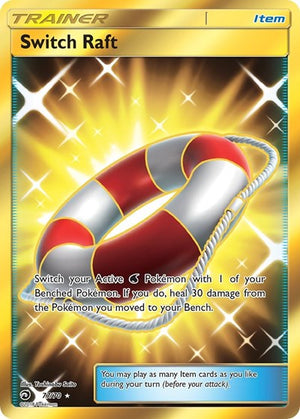 Pokemon TCG - Dragon Majesty - Switch Raft - 77/70 - Holofoil